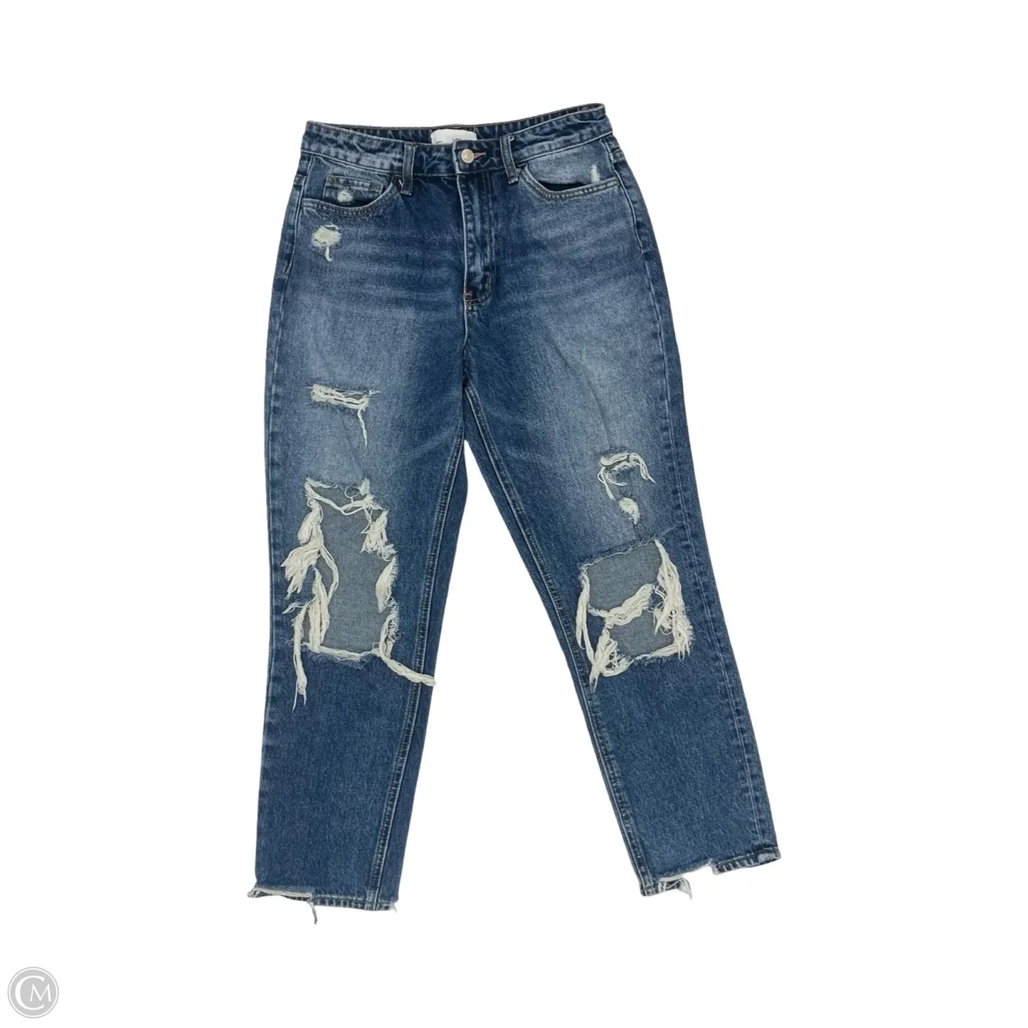 Jeans Straight By Vervet In Blue Denim, Size: 6