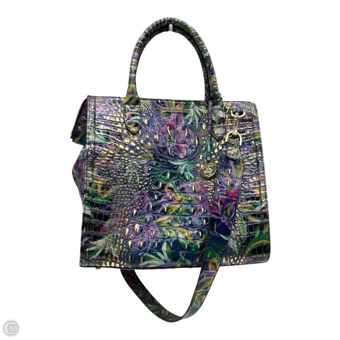 Handbag Designer By Brahmin, Size: Medium