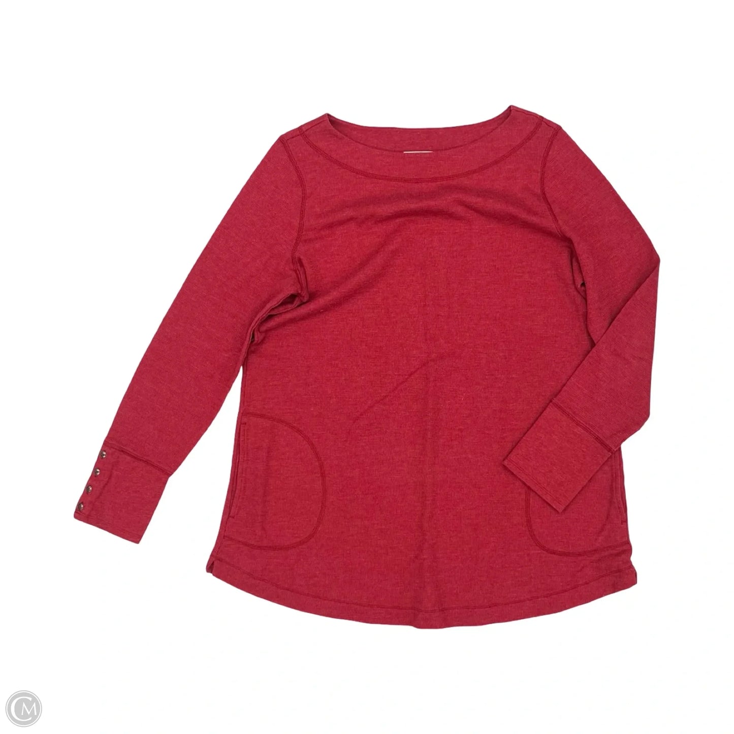 Top Long Sleeve By J. Jill In Red, Size: L