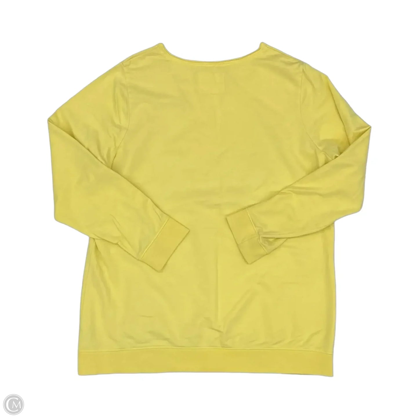 Top Long Sleeve By Ruff Hewn In Yellow, Size: 1x