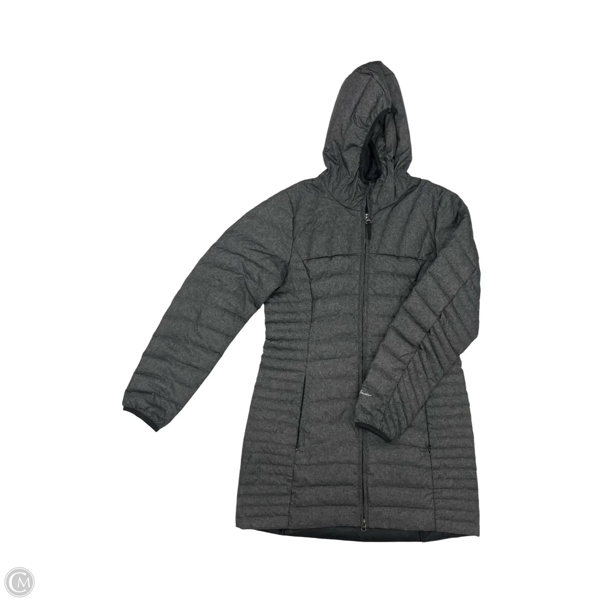 Coat Parka By Eddie Bauer In Grey, Size: M