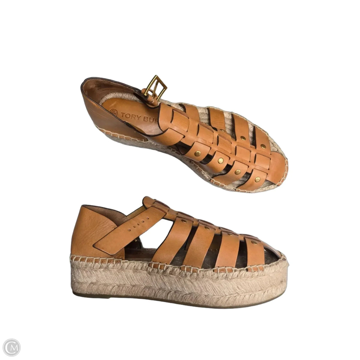 Sandals Designer By Tory Burch In Brown, Size: 8
