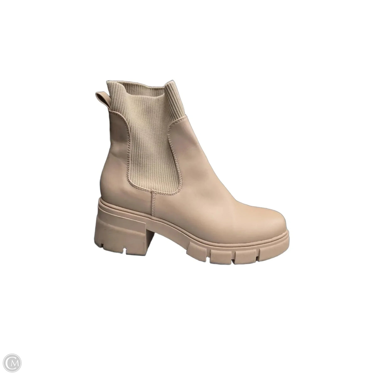 Boots Ankle Heels By Clothes Mentor In Tan, Size: 8