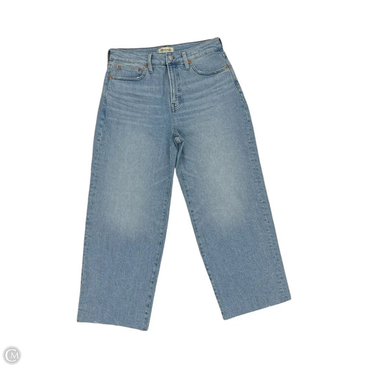 Jeans Wide Leg By Madewell In Blue Denim, Size: 8