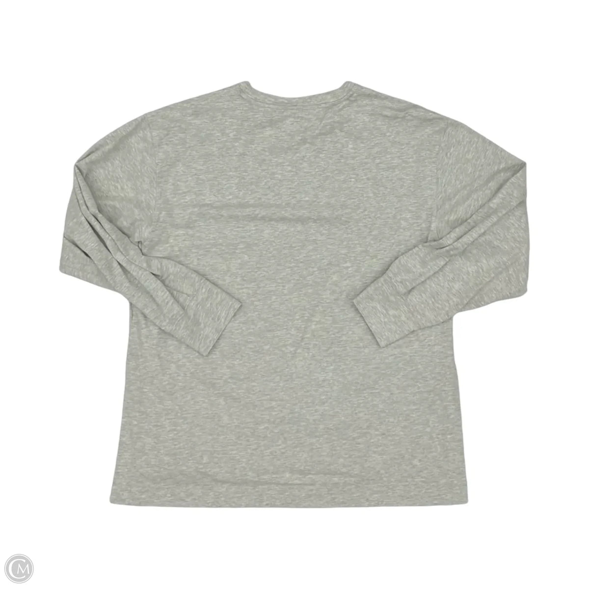 Top Long Sleeve By Ypb In Grey, Size: M