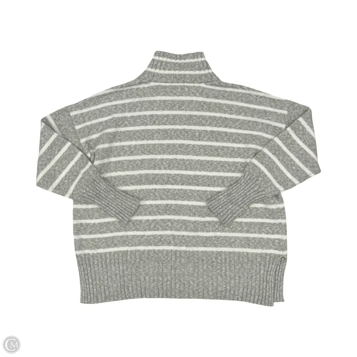Sweater By Eddie Bauer In Grey & White, Size: Xl