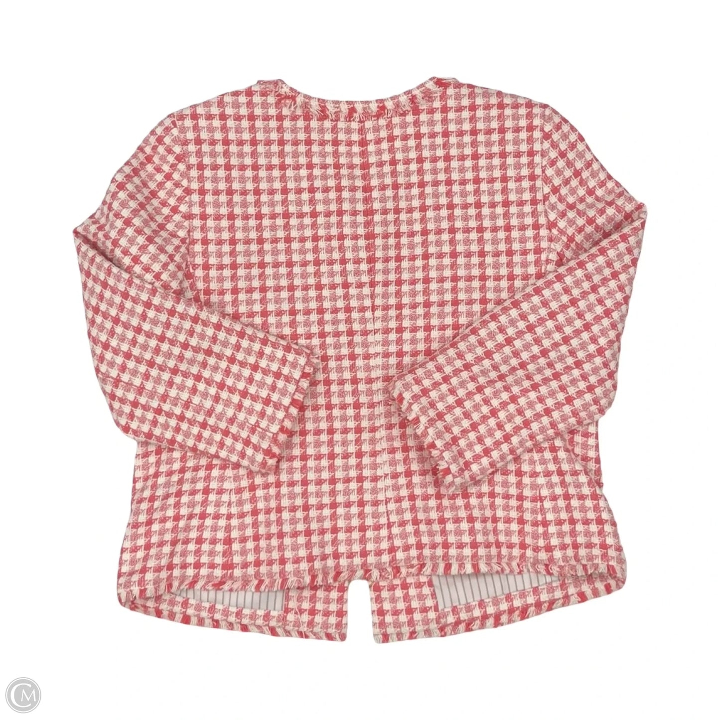 Blazer By Talbots In Pink & White, Size: Xl