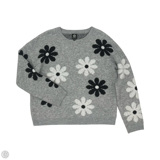 Sweater By Bobeau In Black & Grey, Size: Xl