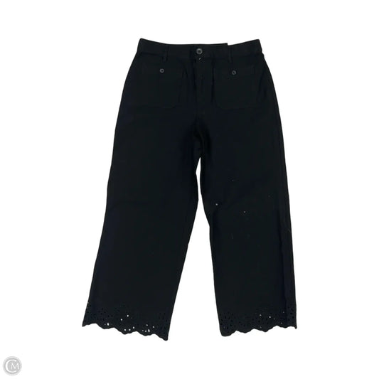 Pants Wide Leg By Loft In Black, Size: 8