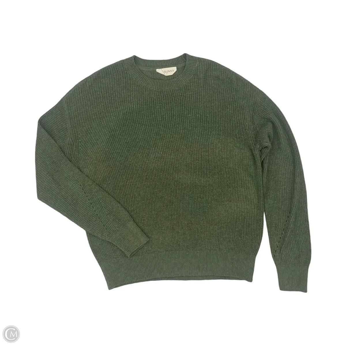 Sweater By Clothes Mentor In Green, Size: L