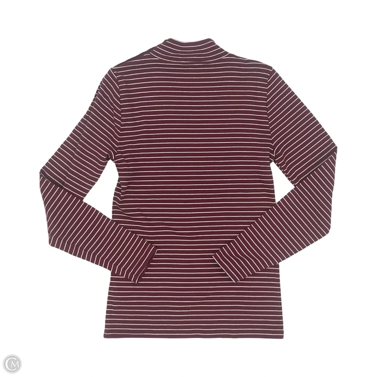 Top Long Sleeve By J. Crew In Red & White, Size: S