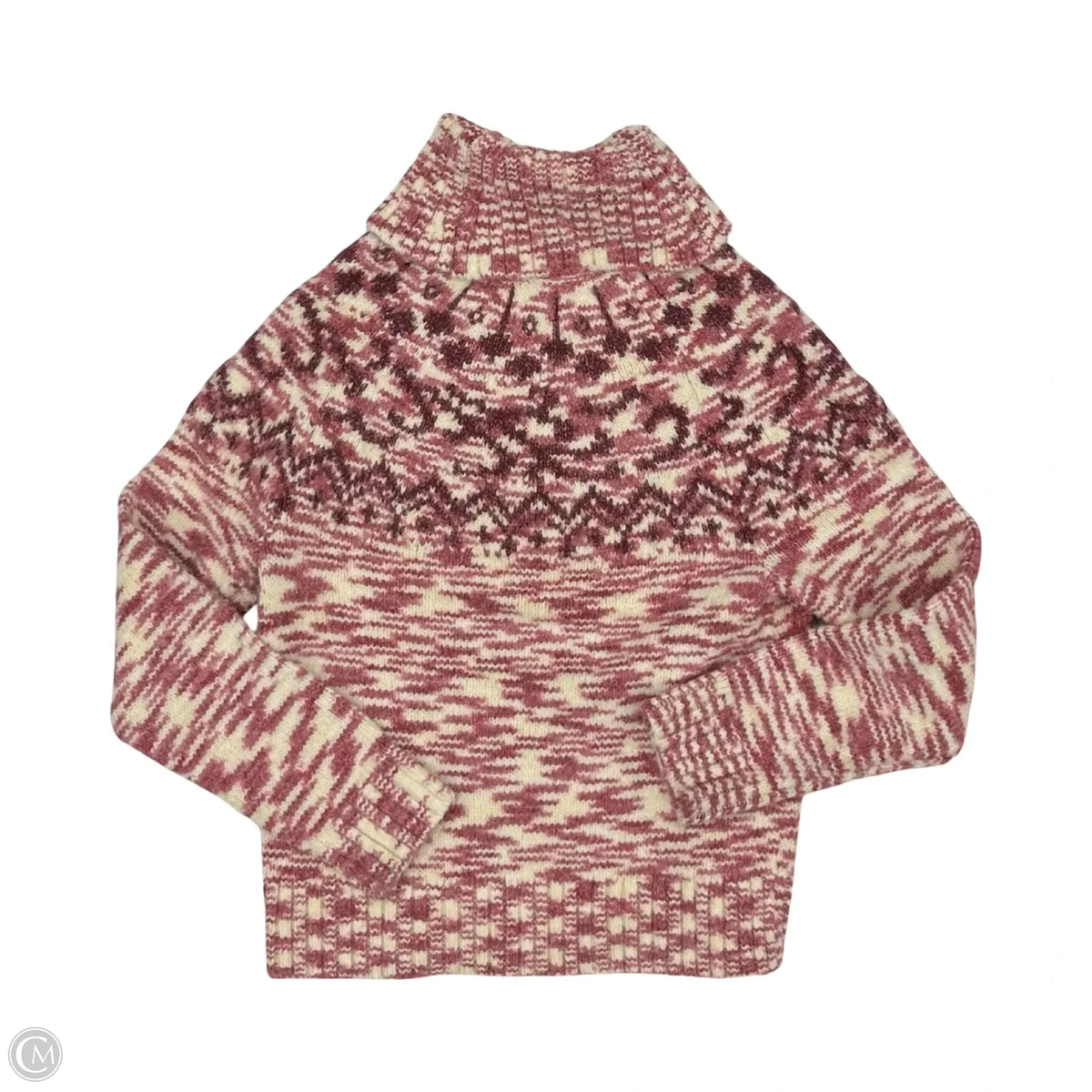 Sweater By Loft In Pink & Red, Size: Xs