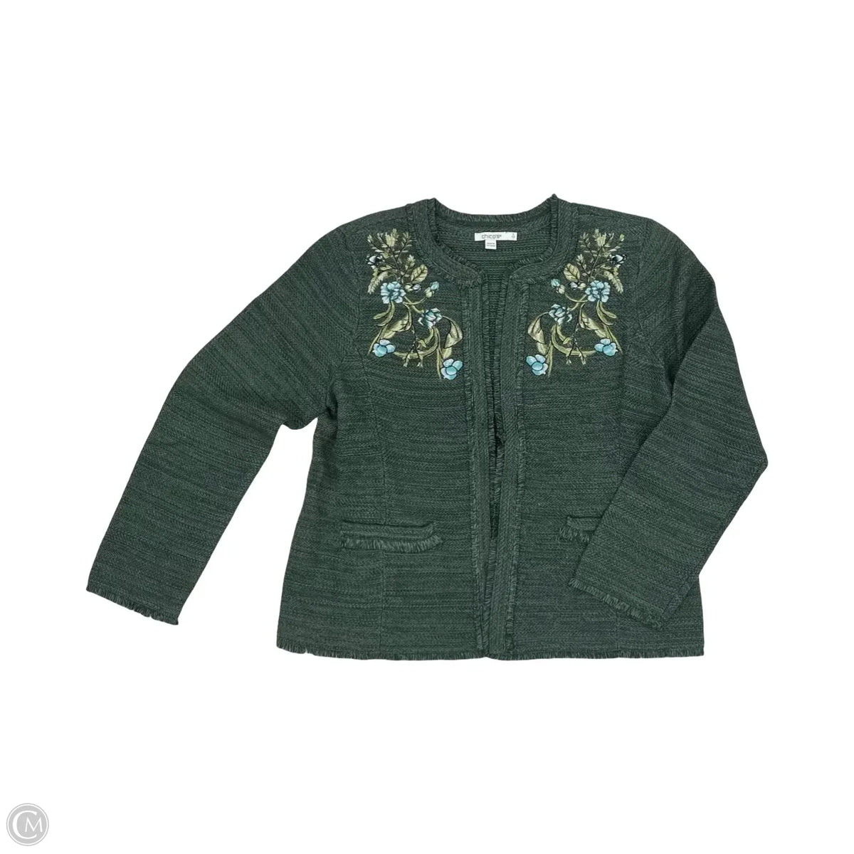 Blazer By Chicos In Green, Size: L