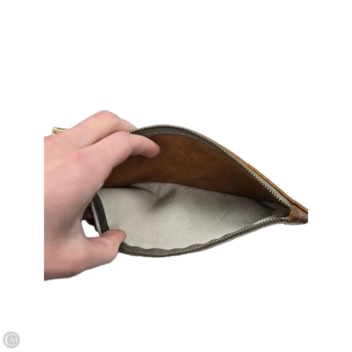 Wristlet Leather By Clothes Mentor, Size: Medium