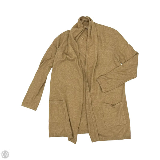 Sweater Cardigan By Loft In Tan, Size: Xs