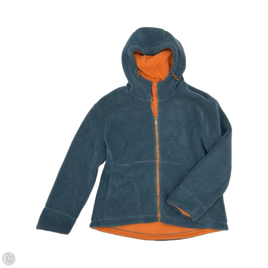 Jacket Fleece By Pendleton In Blue, Size: L