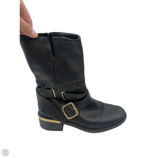 Boots Leather By Vince Camuto In Black, Size: 8
