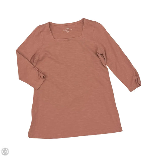 Top 3/4 Sleeve By Pure Jill In Pink, Size: S