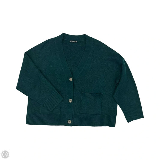 Sweater Cardigan By Clothes Mentor In Green, Size: Xl