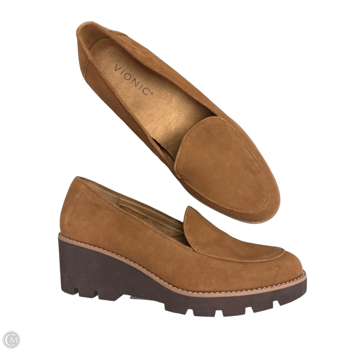 Shoes Heels Wedge By Vionic In Brown, Size: 8.5