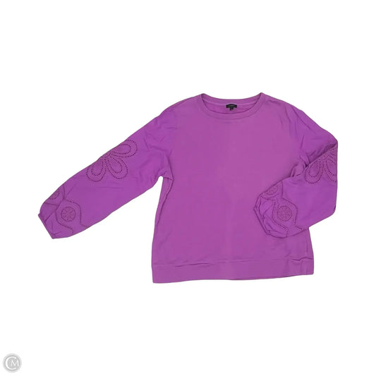Top Long Sleeve By Talbots In Purple, Size: L