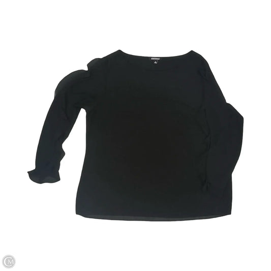 Blouse Long Sleeve By Roz And Ali In Black, Size: Xl