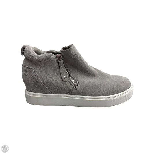Shoes Heels Block By Steve Madden In Grey, Size: 8