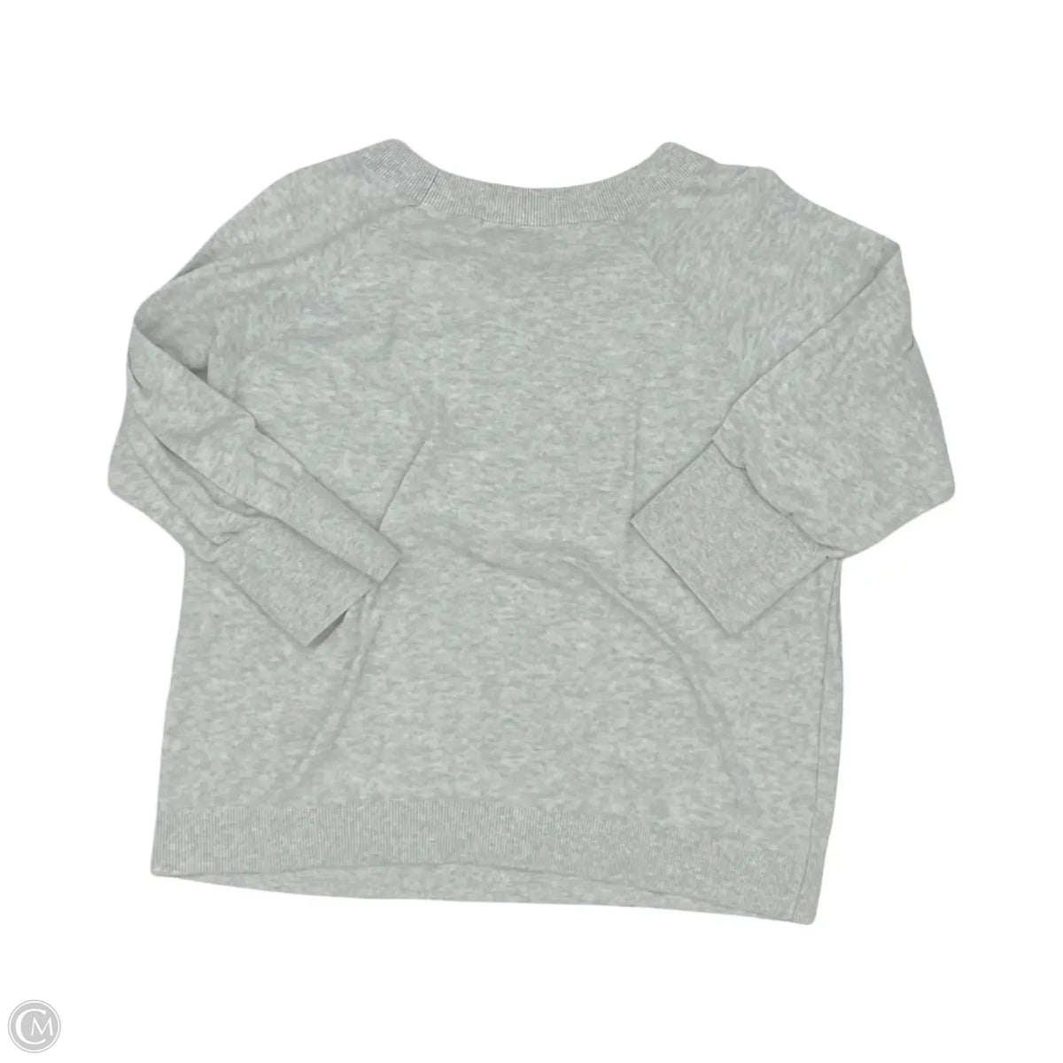 Top 3/4 Sleeve By Loft In Grey, Size: L