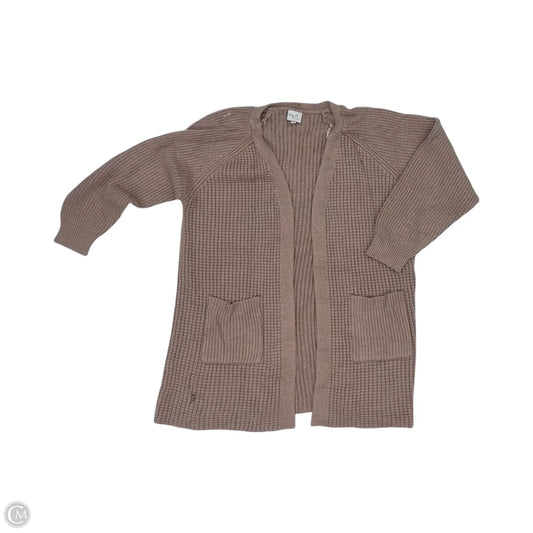 Sweater Cardigan By Cozy In Brown, Size: M