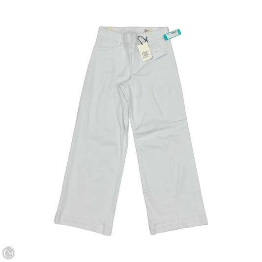 Jeans Wide Leg By Cosmic Blue Love In White Denim, Size: 10