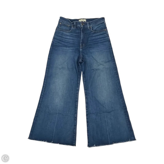 Jeans Flared By Madewell In Blue Denim, Size: 8