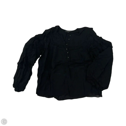 Blouse Long Sleeve By Olivaceous In Black, Size: L
