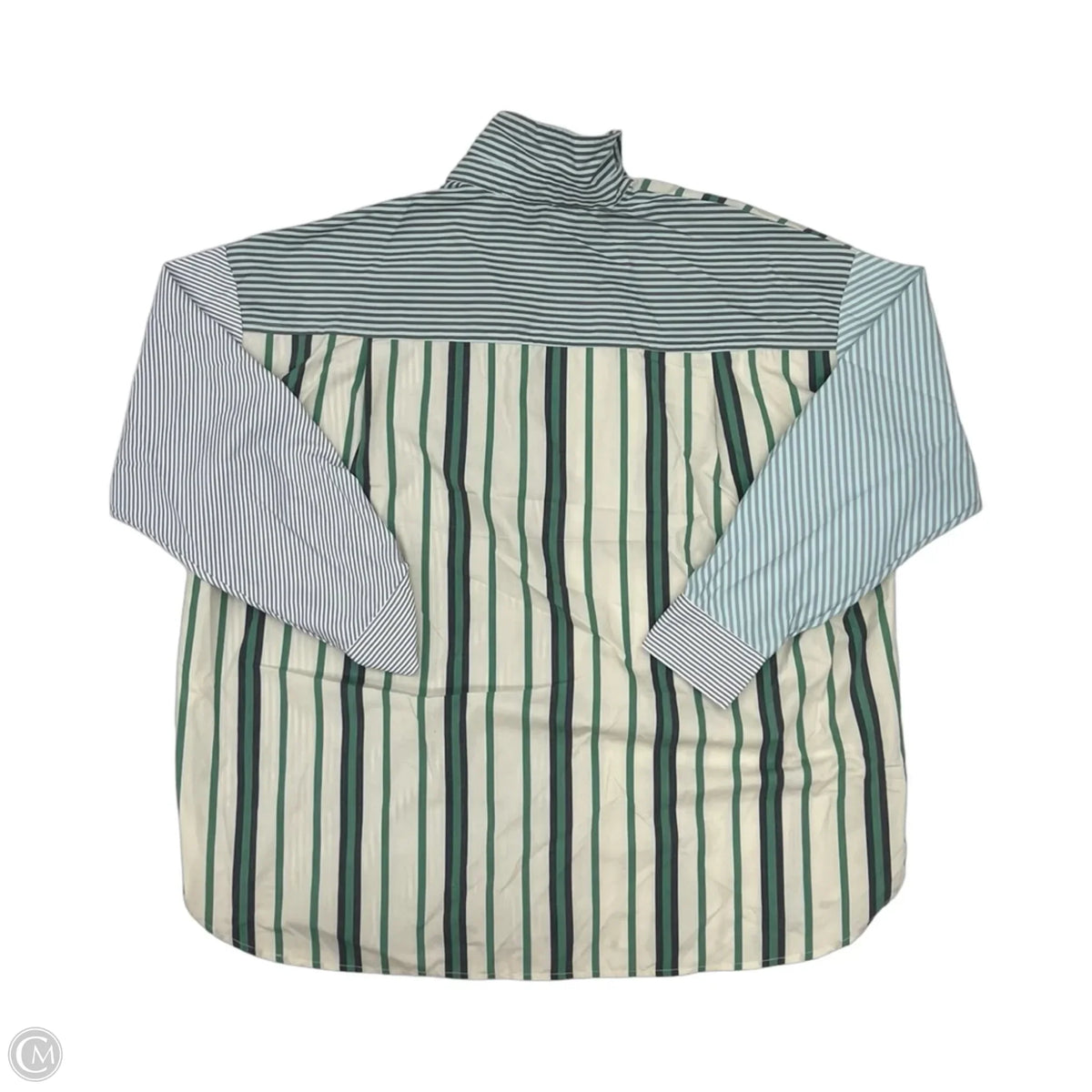 Blouse Long Sleeve By Easel In Striped Pattern, Size: M