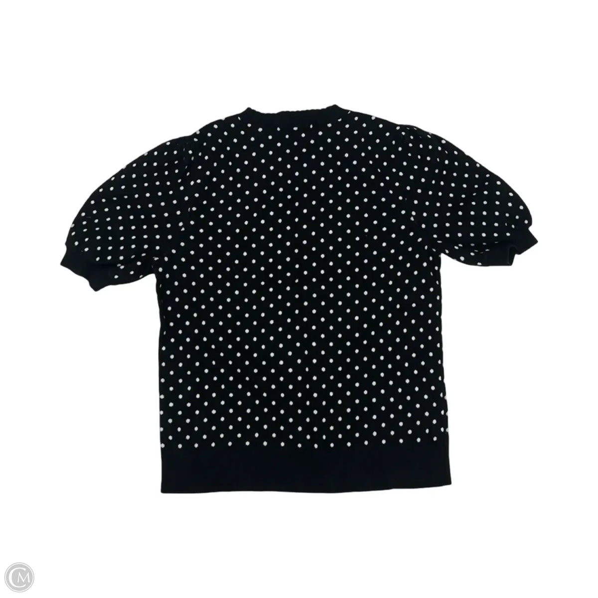 Sweater Short Sleeve By Loft In Polkadot Pattern, Size: M