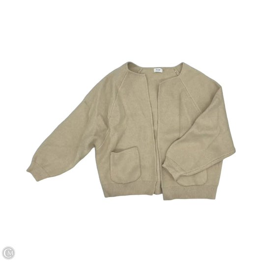 Sweater Cardigan By Bluivy In Tan, Size: M