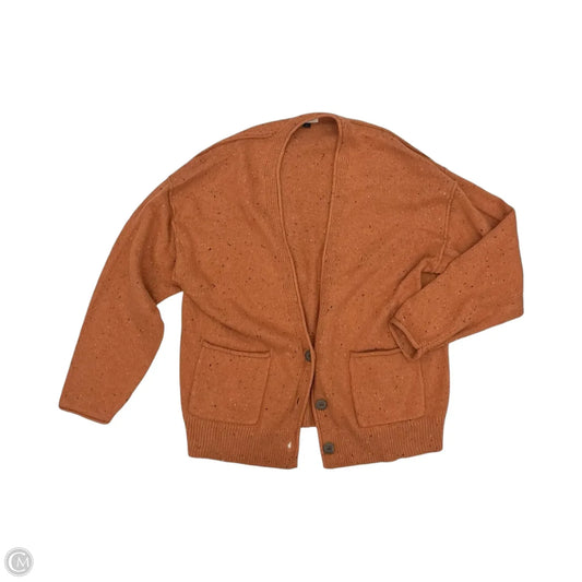 Sweater Cardigan By Universal Thread In Orange, Size: Xl