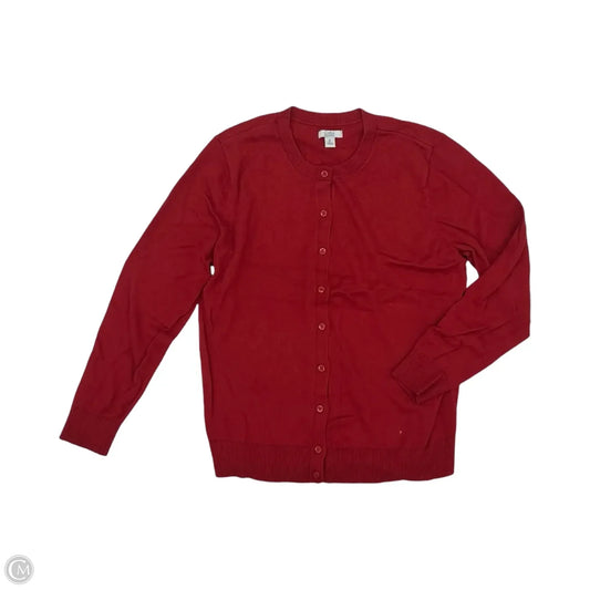 Cardigan By Croft And Barrow In Red, Size: Xl