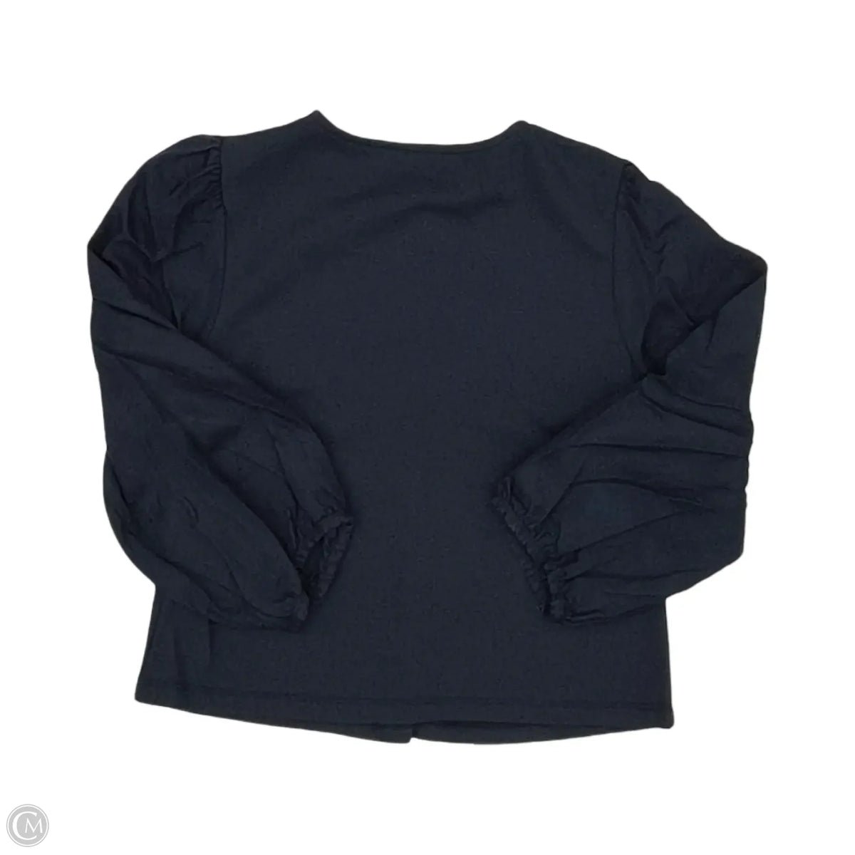 Blouse Long Sleeve By Evereve In Navy, Size: S