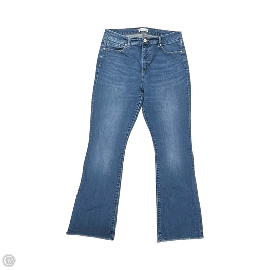 Jeans Boot Cut By Loft In Blue Denim, Size: 14