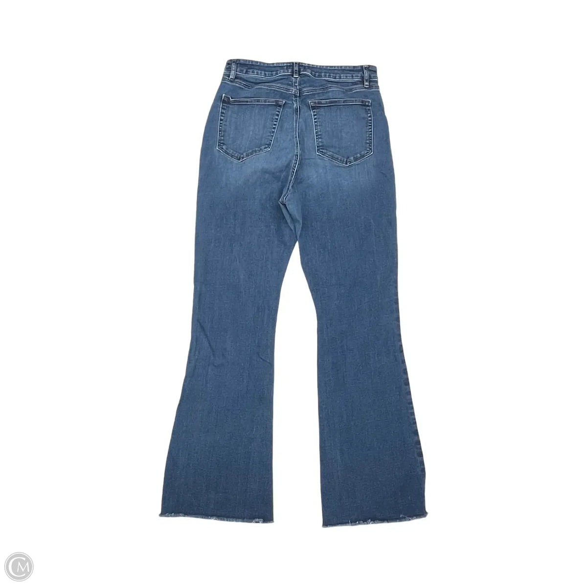 Jeans Flared By Loft In Blue Denim, Size: 12