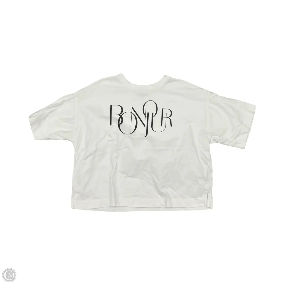 Top Short Sleeve By Loft In White, Size: M