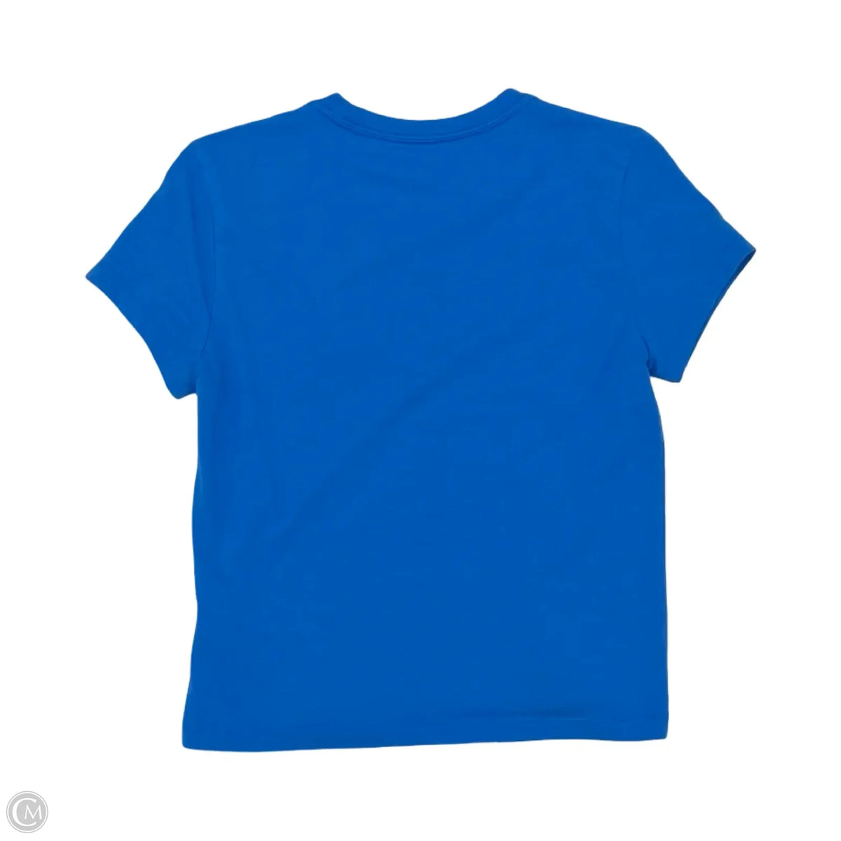 Athletic Top Short Sleeve By Nike In Blue, Size: M