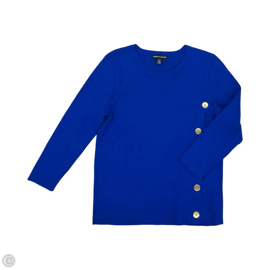 Sweater By Cable And Gauge In Blue, Size: M