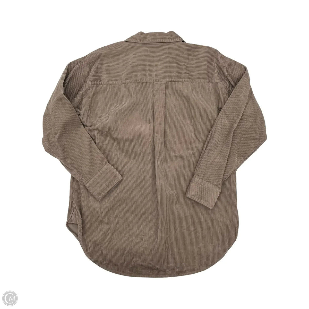 Jacket Shirt By Loft In Brown, Size: S