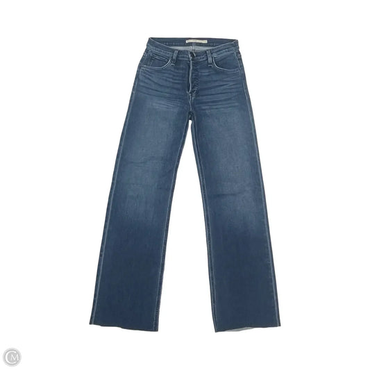 Jeans Straight By Hudson In Blue Denim, Size: 2