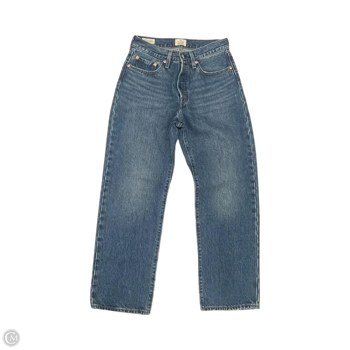 Jeans Straight By Levis In Blue Denim, Size: 2