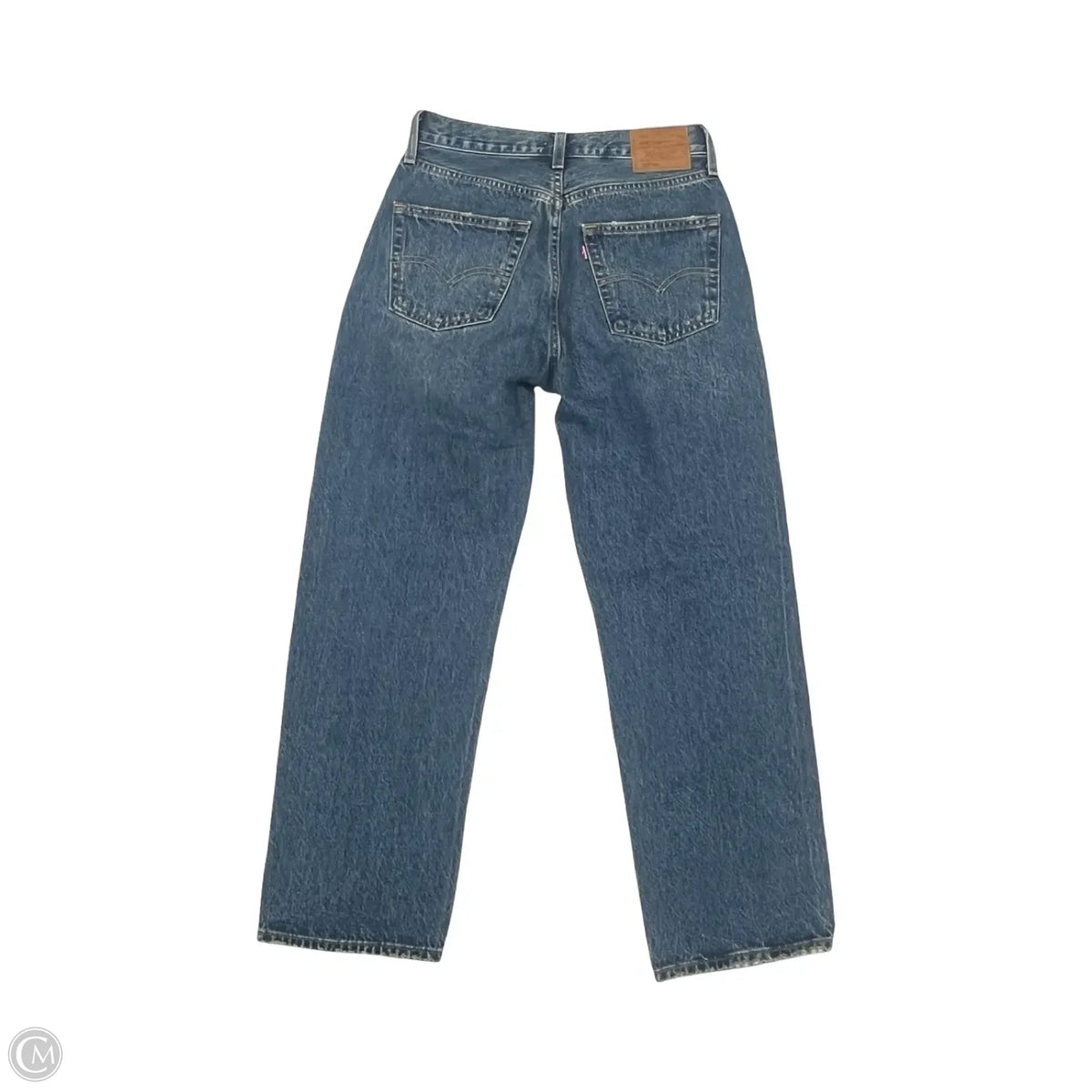 Jeans Straight By Levis In Blue Denim, Size: 2