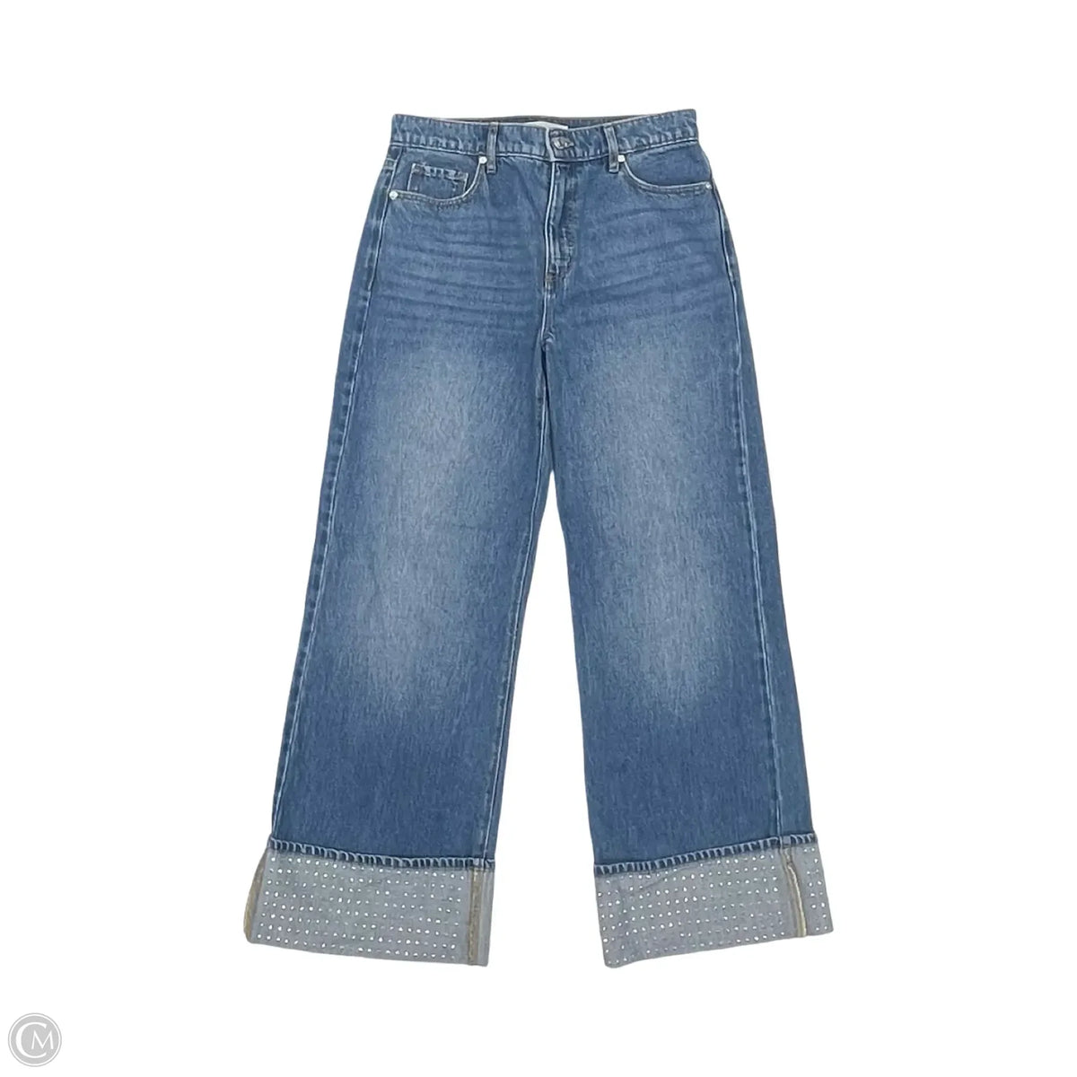 Jeans Cropped By Loft In Blue Denim, Size: 2