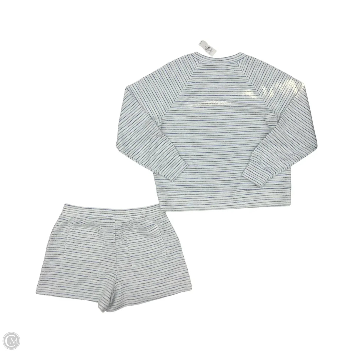 Lounge Set Shorts By Loft In Striped Pattern, Size: M
