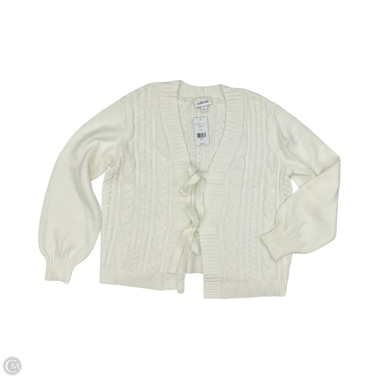 Sweater Cardigan By Willow & Root In Cream, Size: S